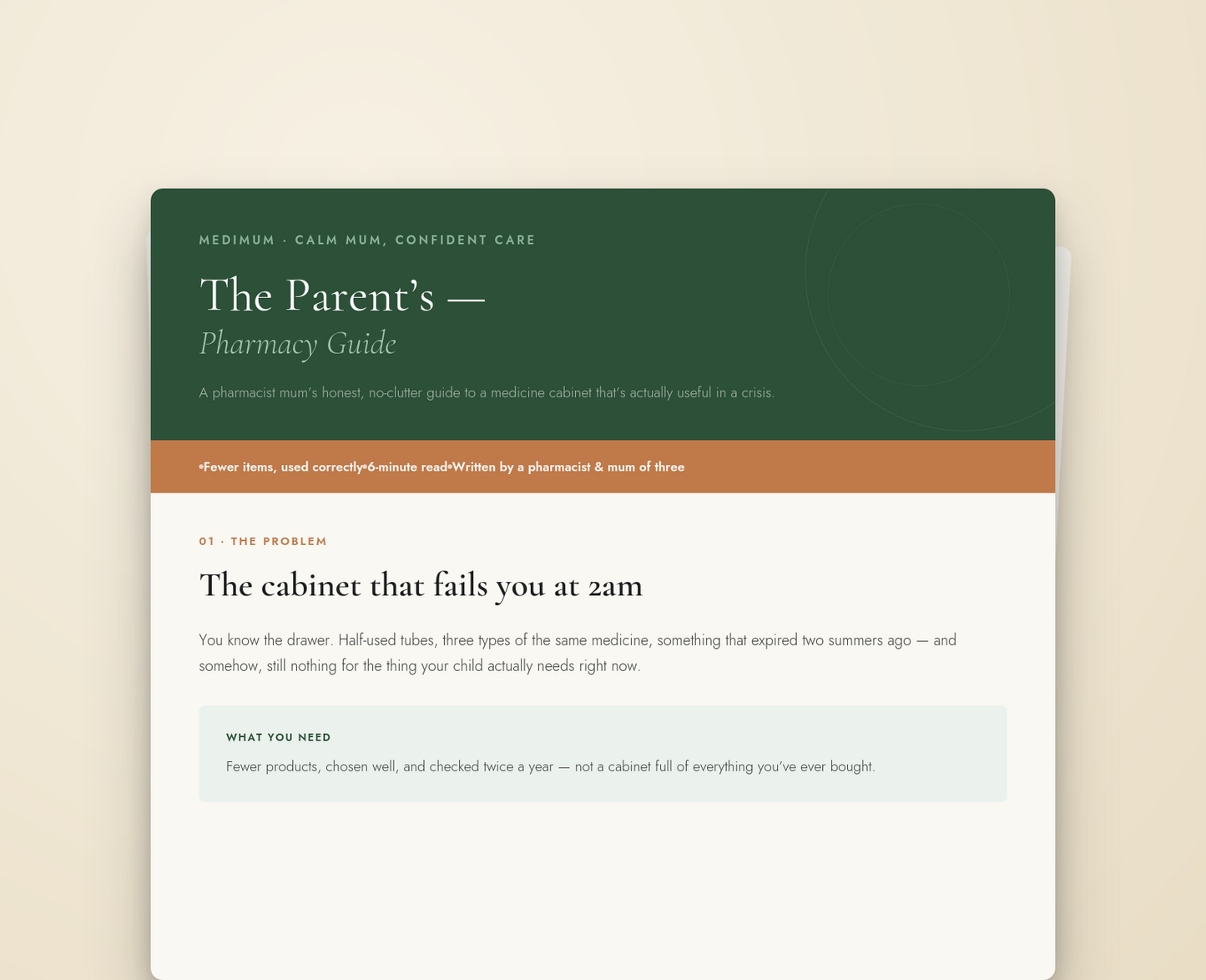 The Parent's Pharmacy: What to Actually Keep at Home (and What to Skip)
